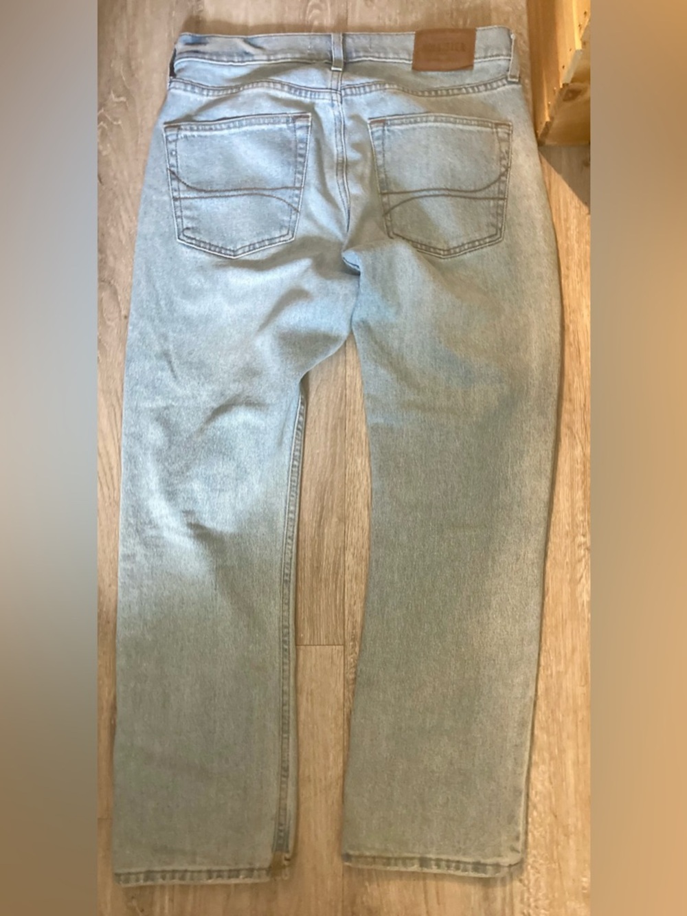 Hollister Light Blue Slim Straight Jeans - Picture 6 of 7